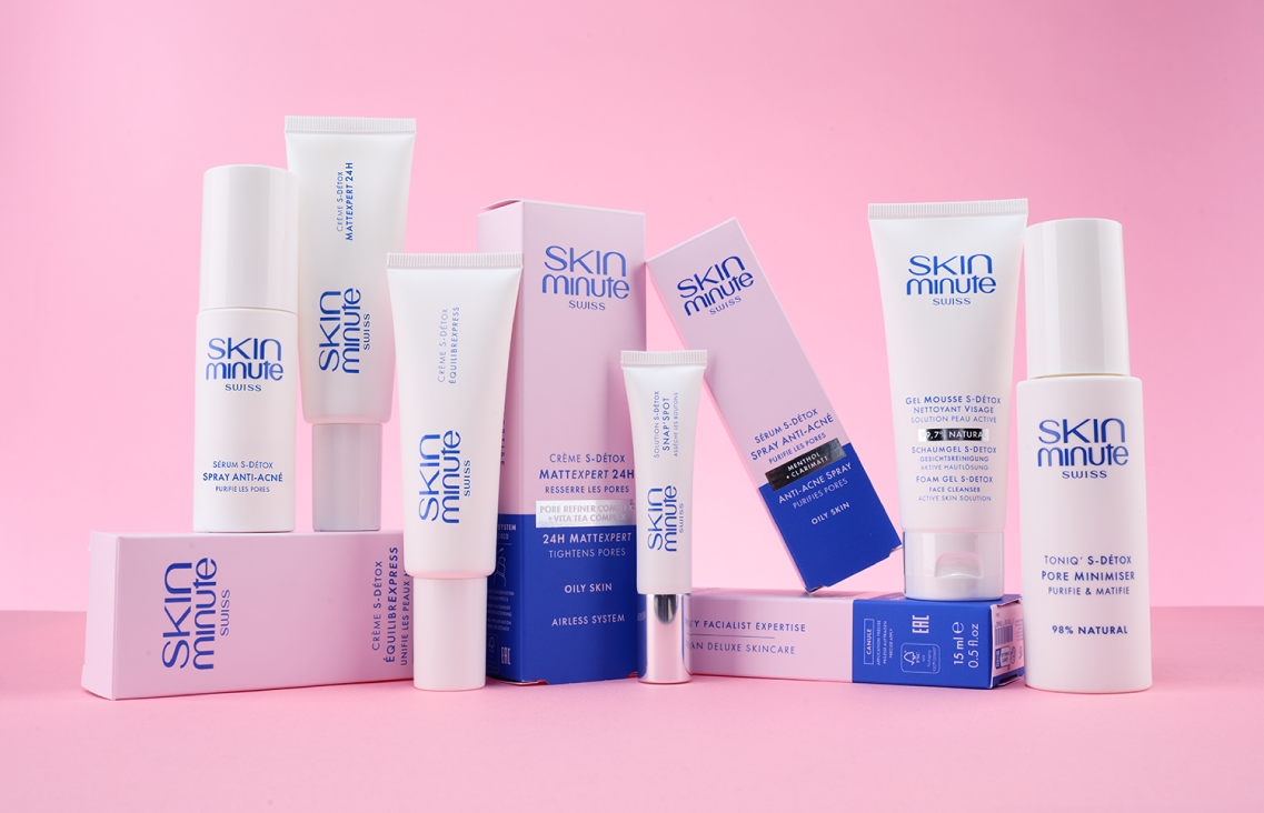 Gamme de soins Skinminute Swiss